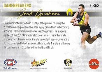 2021 Select AFL Footy Stars - Gamebreakers #GB68 Jack Graham Back